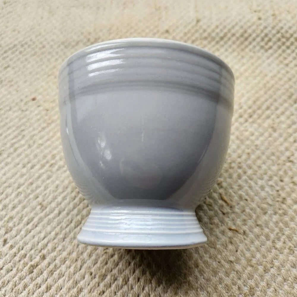 Vintage Fiesta Single Egg Cup Gray FIESTAWARE 1950s Grey Homer Laughlin